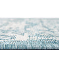 Aqua 6 Ft Runner Flatweave Rug S2420
