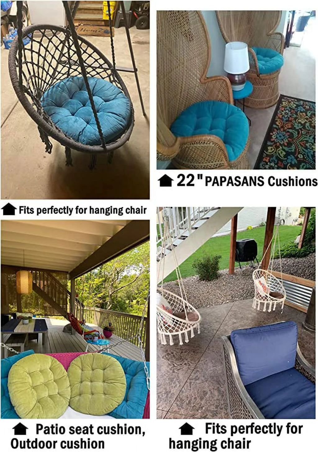 Round Chair Pad 22 x 22 x 4 Inches P25578