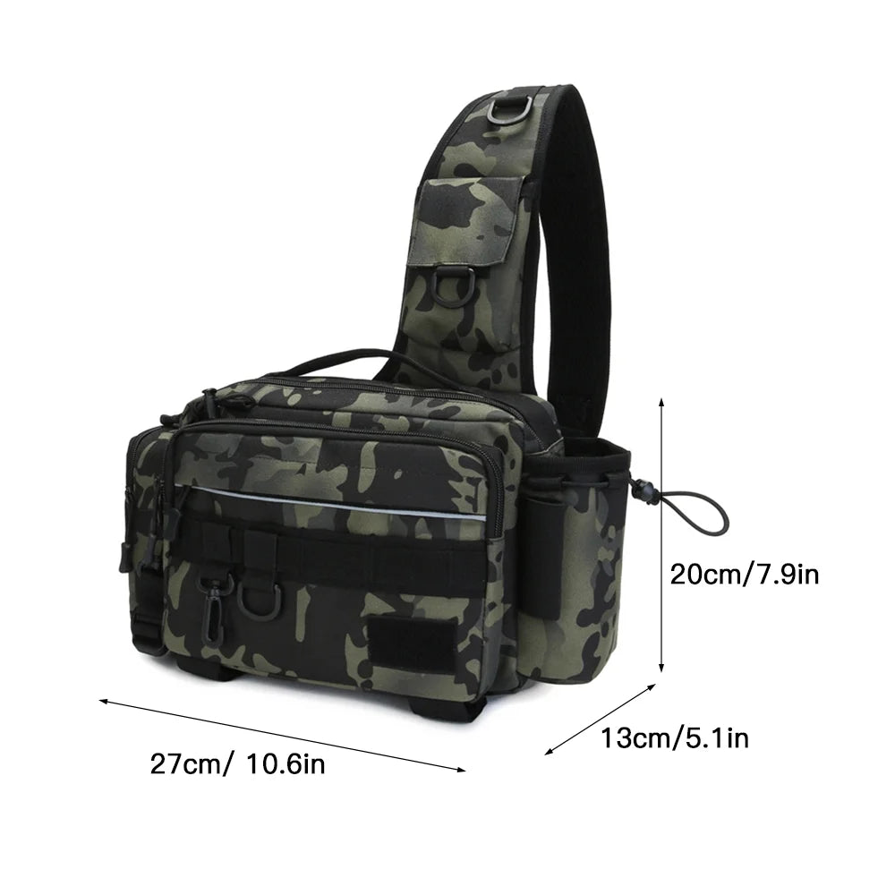 Water-resistant Fishing Sling Pack Waist Bag B305