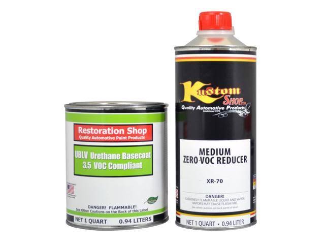 Bright White Quart Kit Low VOC Urethane Basecoat Car Paint Kit B666