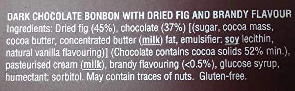 Dark Chocolate Truffle Stuffed Fig Bonbons 8pcs D374