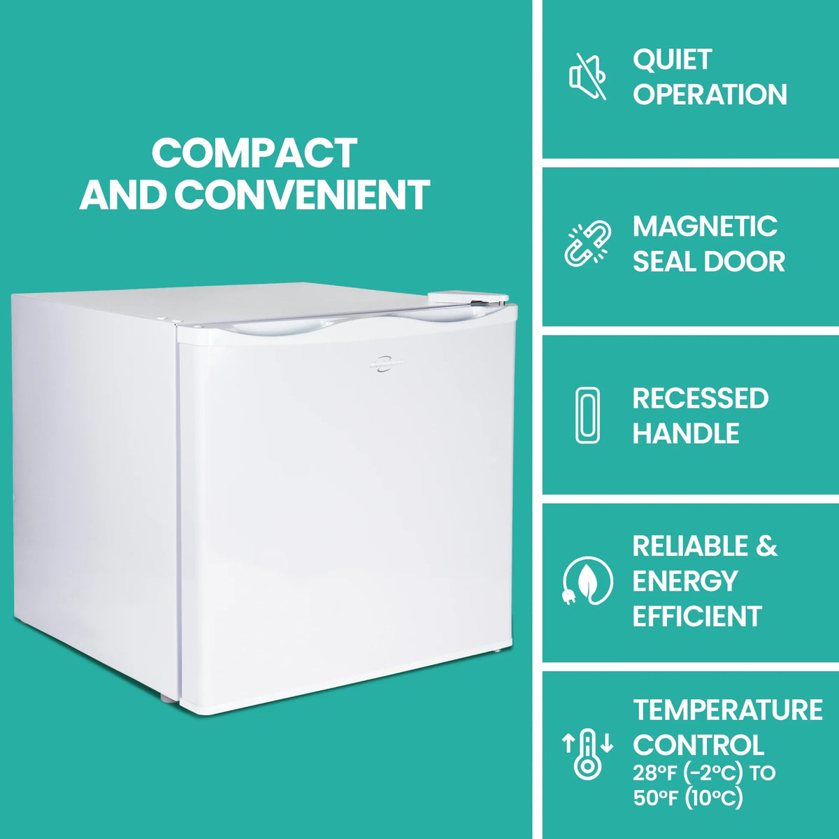 White 1.2 cu ft Upright Freezer Z197