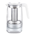 Glass Kettle in Silver V4397