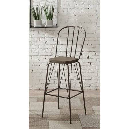 Bronze Slat Back Bar Chairs, Set of 2 H8574
