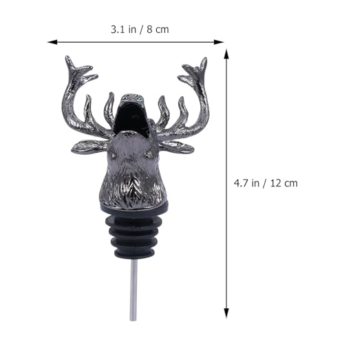 Creative Elk Head Wine Pourer Bottle Stopper M653572