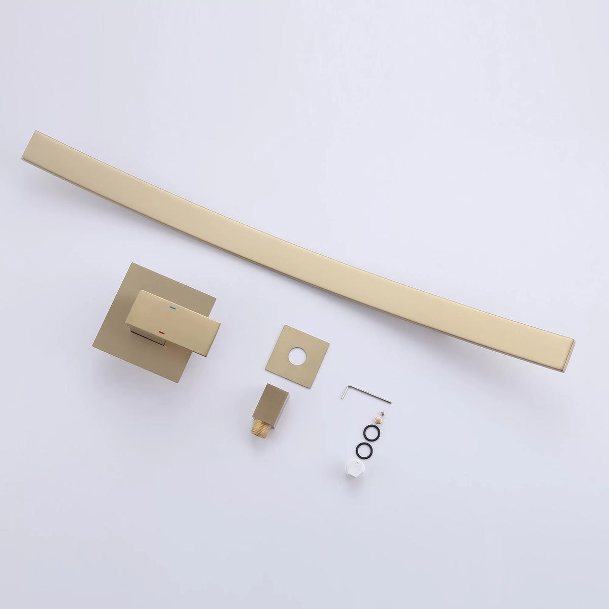 Wall Mounted Solid Brass Single Handle Bathroom Sink Faucet I380