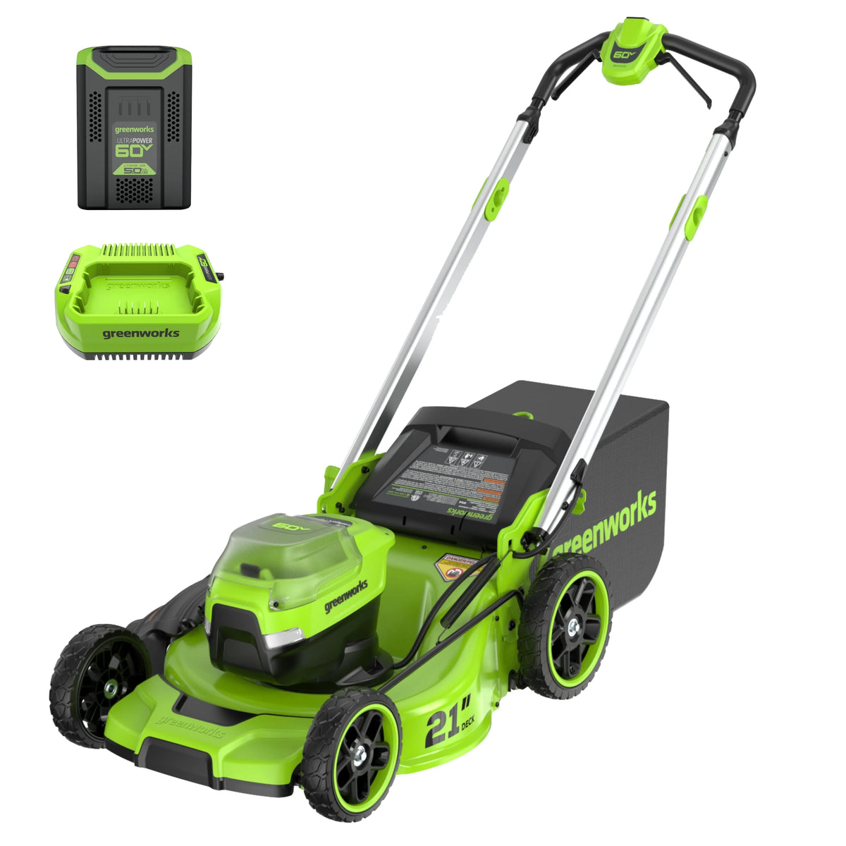 60V 21 Push Lawn Mower with Battery & Charger O867151