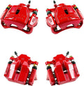 Red Powder Coated Caliper Assembly Set Kit V7707