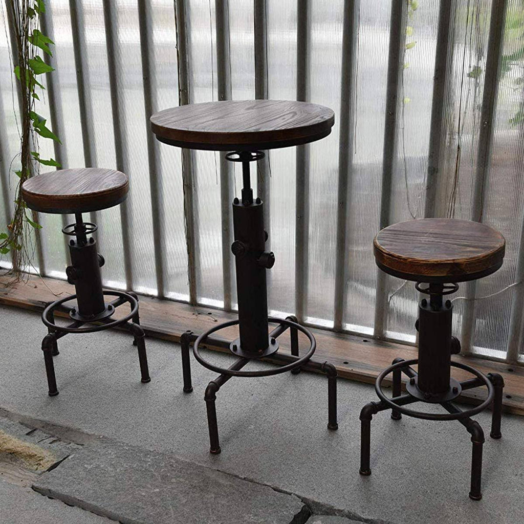 Red Bronze Industrial Bar Stool L90643