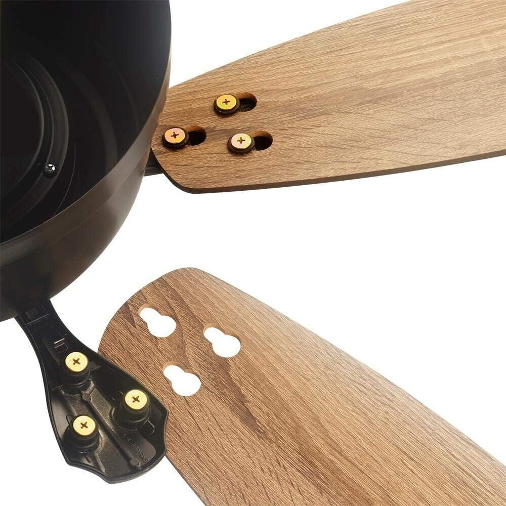 52" Matte Black LED Ceiling Fan with Light Kit K267911