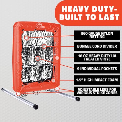 Baseball Pitching Net with Strike Zone A1179