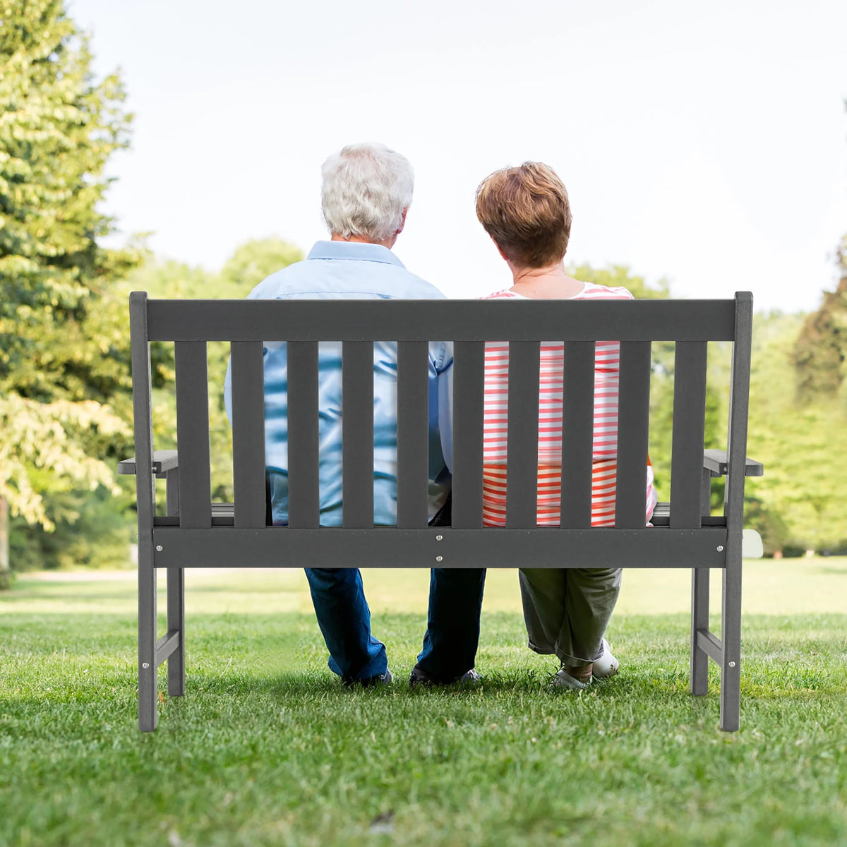 All-Weather HDPE 2-Person Outdoor Bench I4486