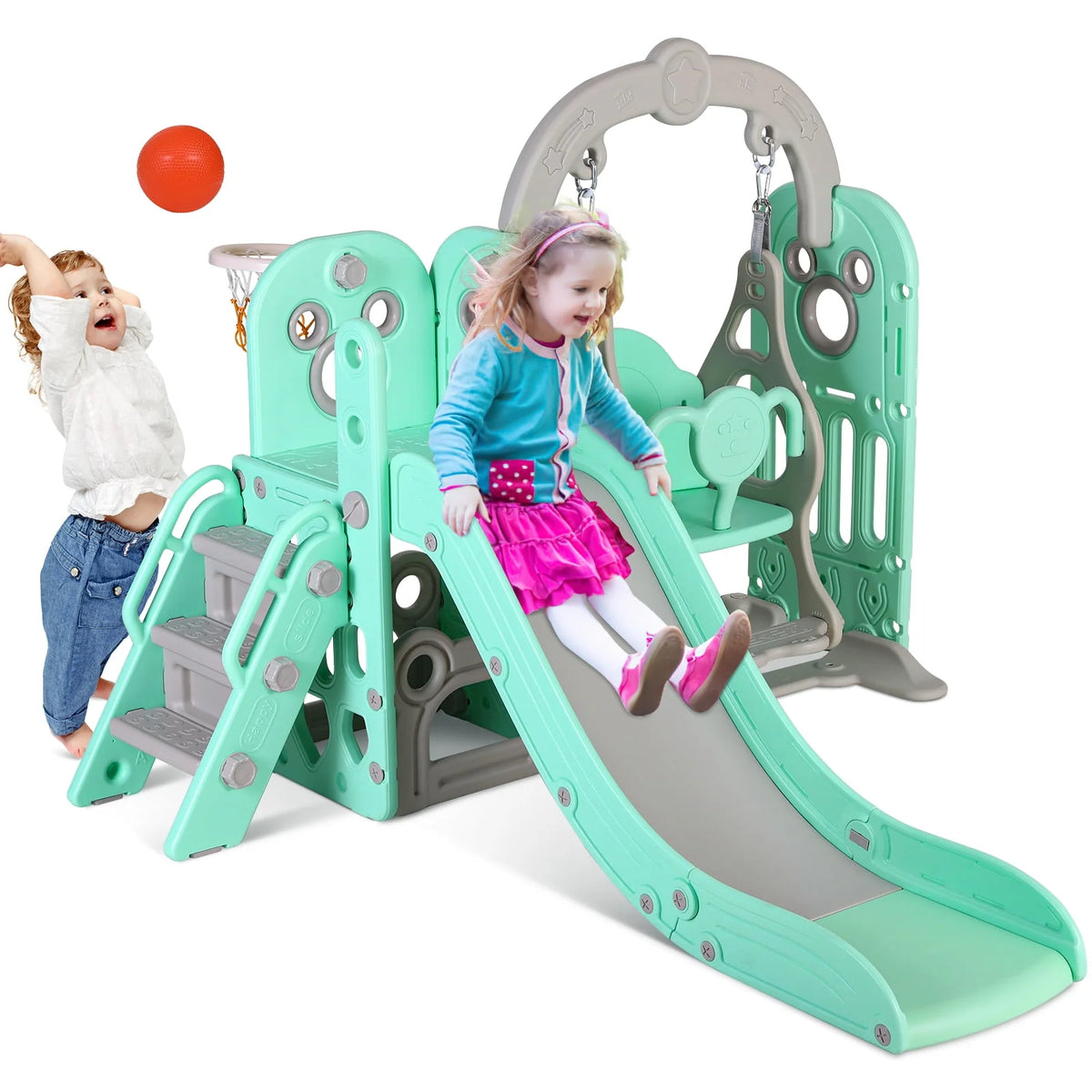 5 in 1 Toddler Swing and Slide Set R673