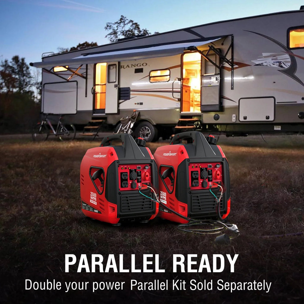 2580W Portable Gas Powered Inverter Generator with USB Outlet H9245