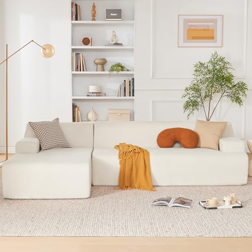 107" Modular Sectional Sofa with Chaise, Beige D63571