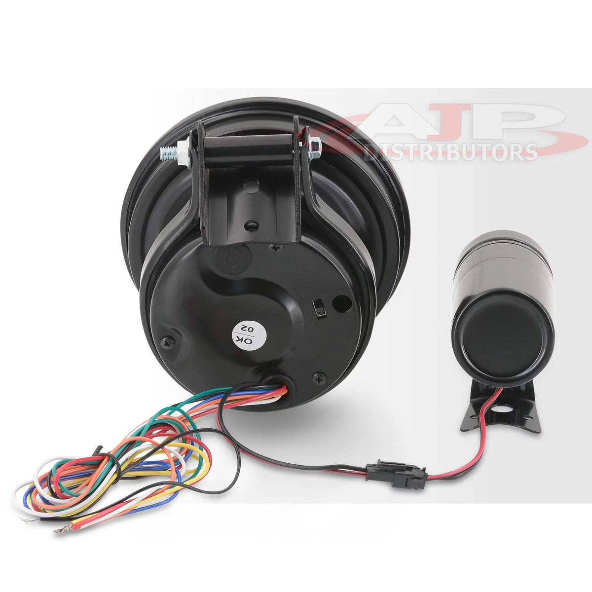 5" Black Face 4-in-1 Tachometer Gauge with Oil Water Temperature Pressure T46682