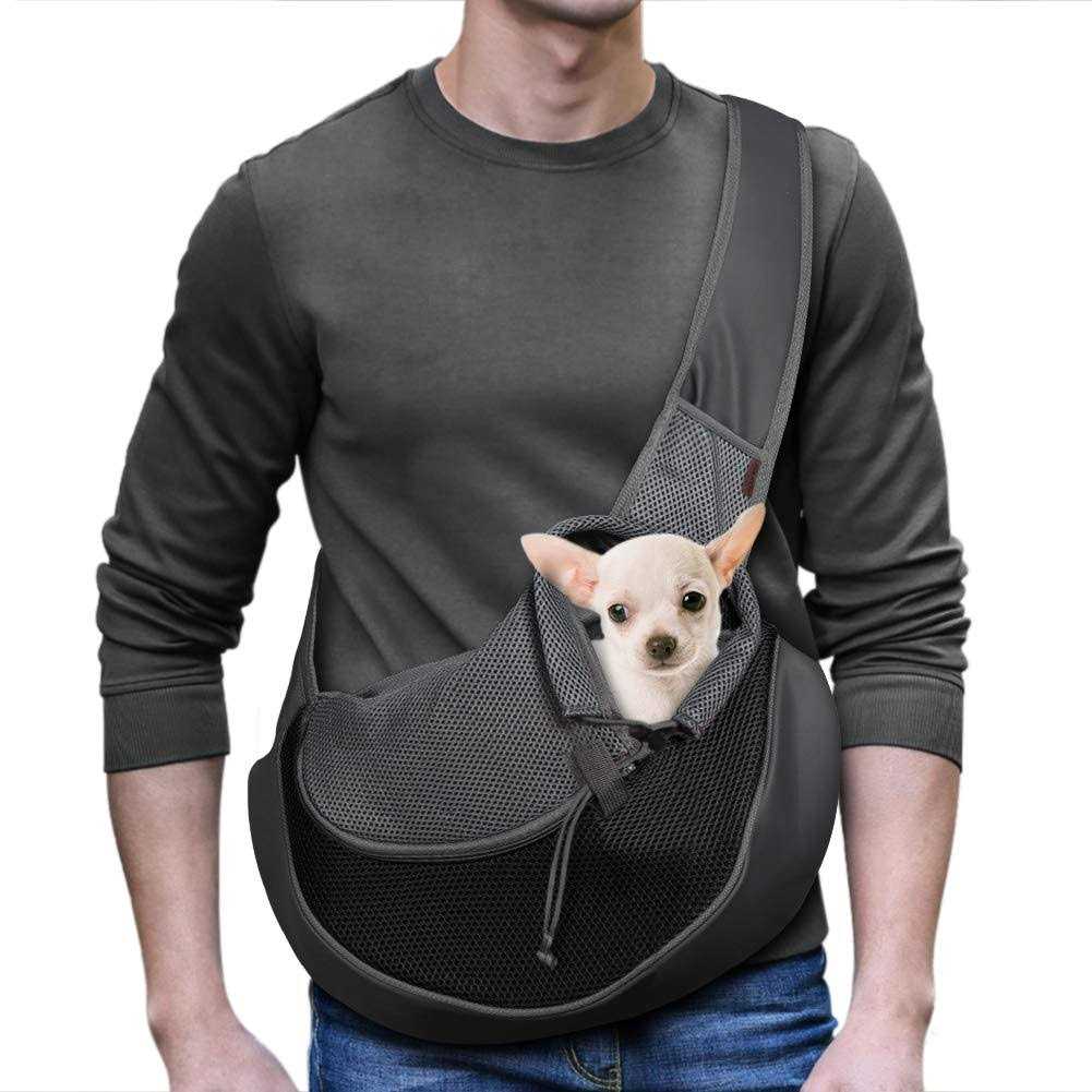 Breathable Mesh Pet Dog Sling Carrier V1584