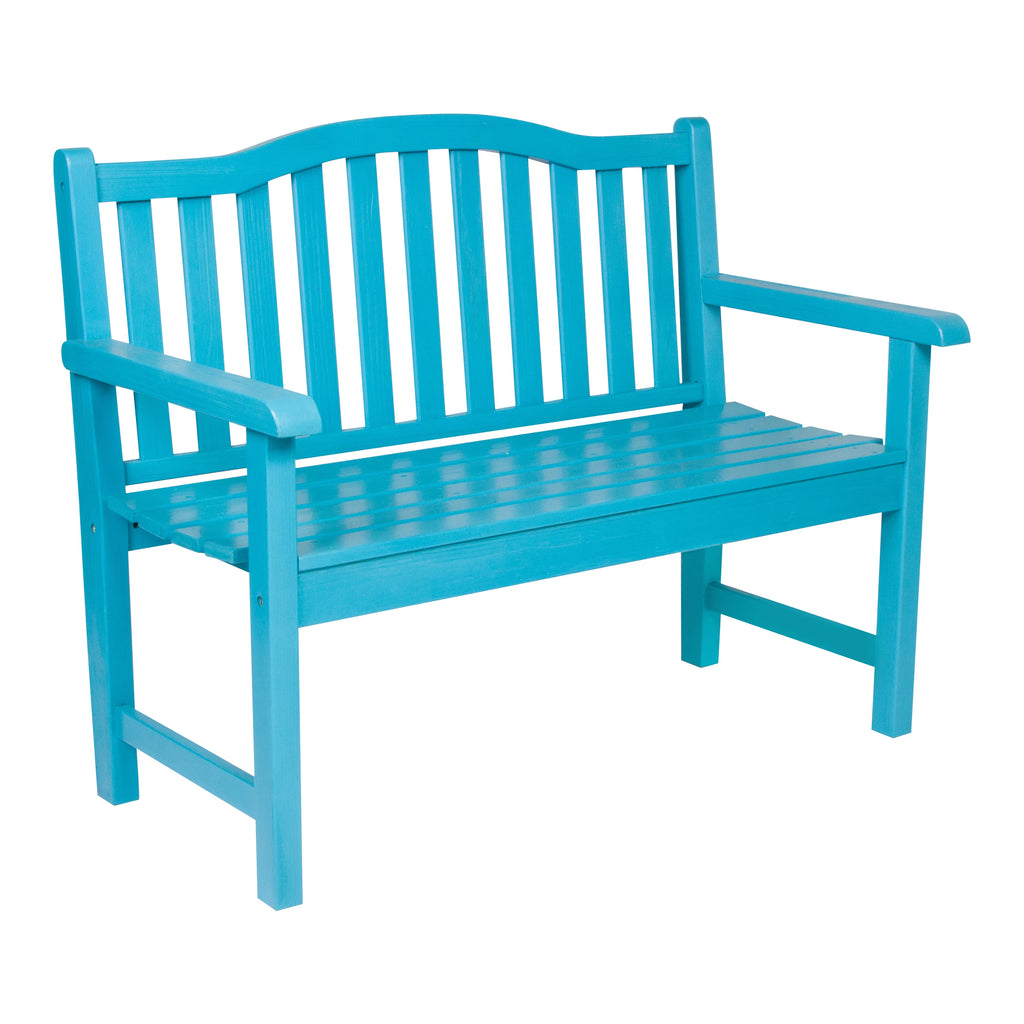 Aqua Wood Garden Bench D605