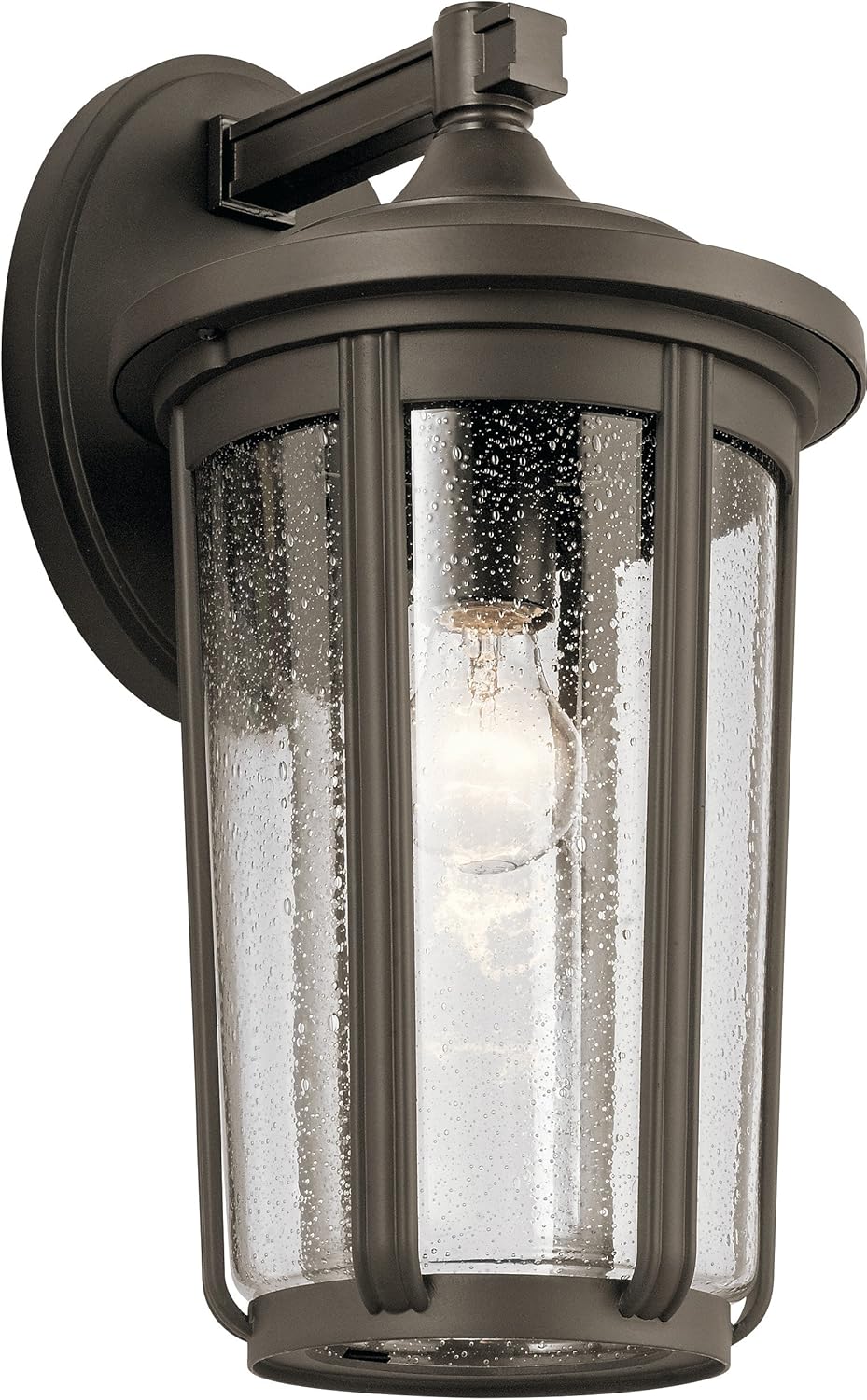 Textured Black Outdoor Wall Light C598