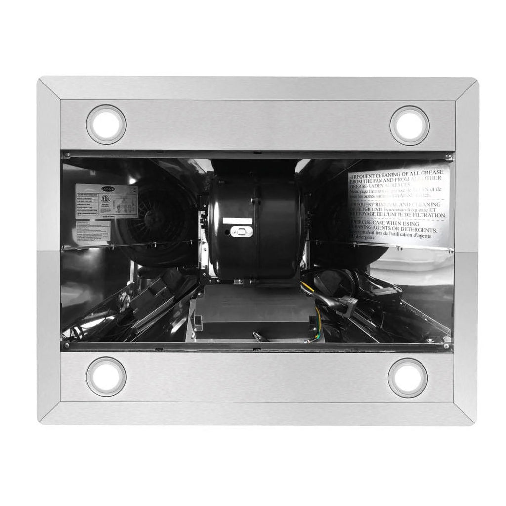 30" 380 CFM Ductless Island Range Hood in Stainless Steel D768