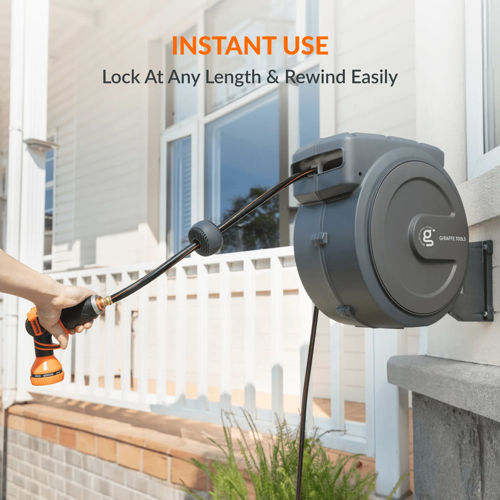 Retractable Garden Hose Reel 5/8in 90ft E476