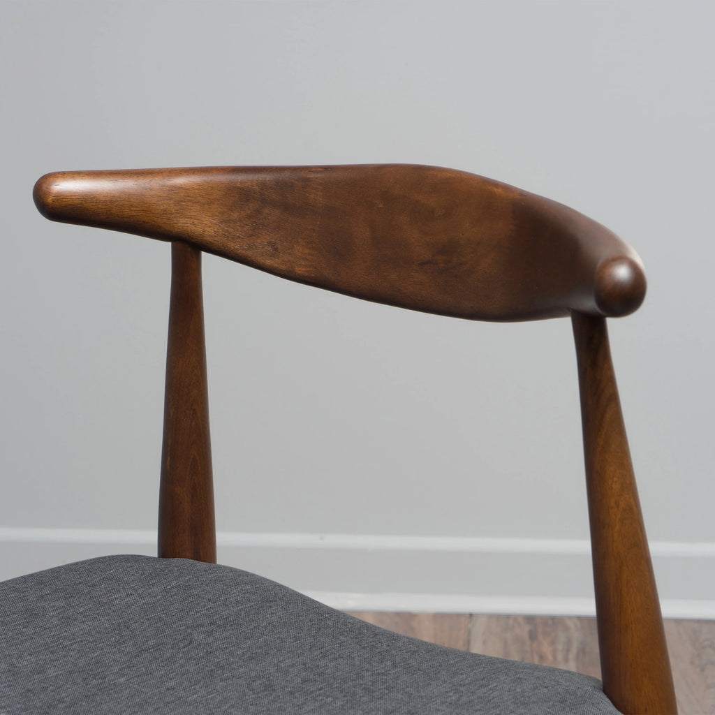 Charcoal Fabric Upholstered Dining Chairs, Set of 2 M5315