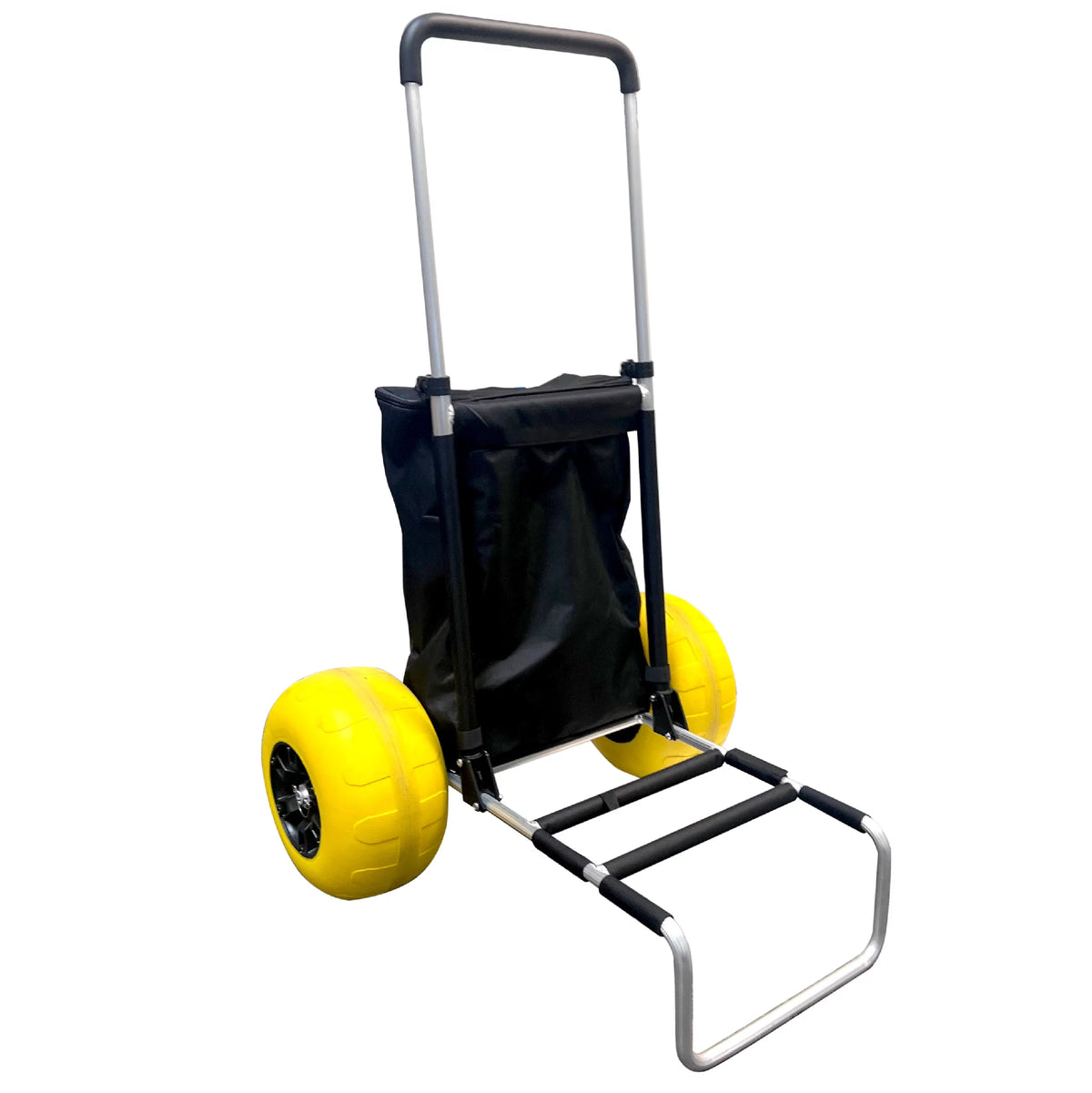 Blue Airless Balloon Wheels Aluminum Beach Cart Dolly R98424