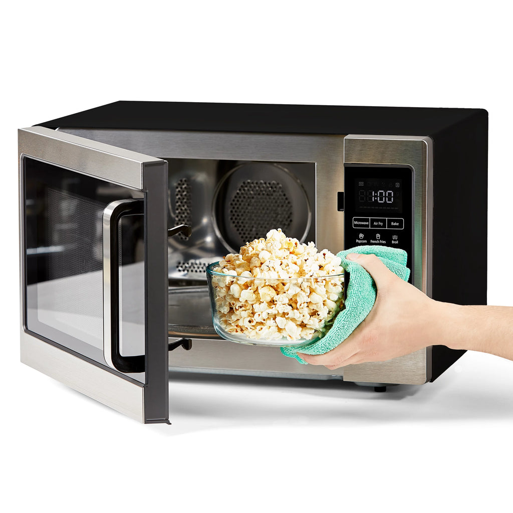 Stainless Steel Black Microwave Air Fryer D76754