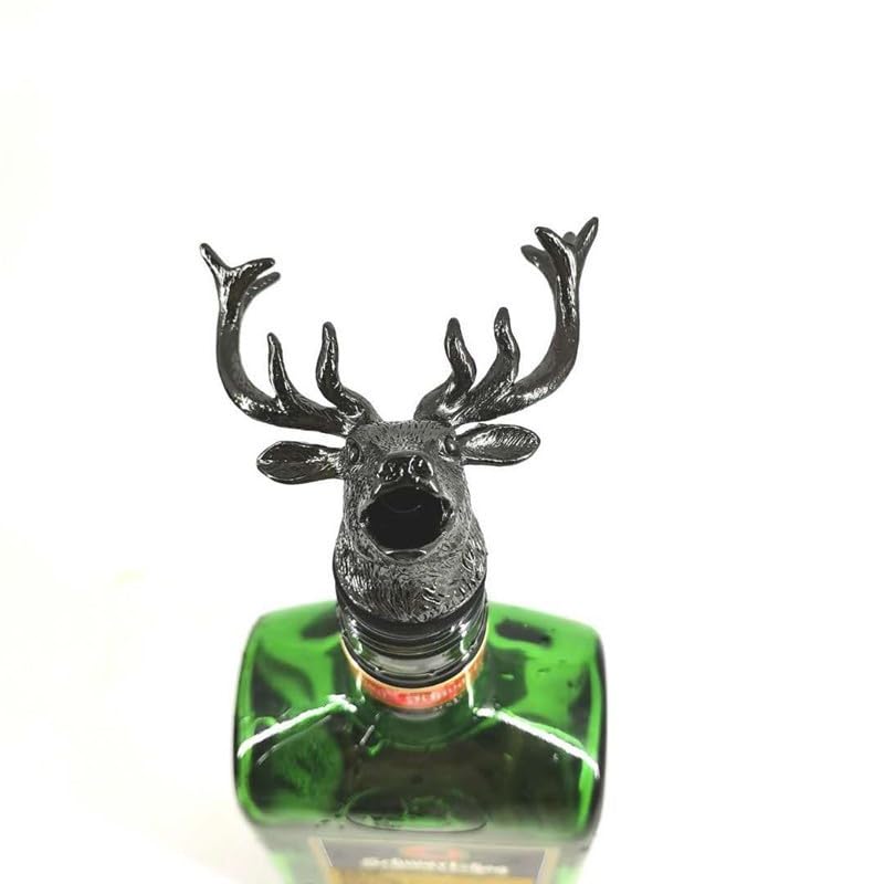 Creative Elk Head Wine Pourer Bottle Stopper M653572