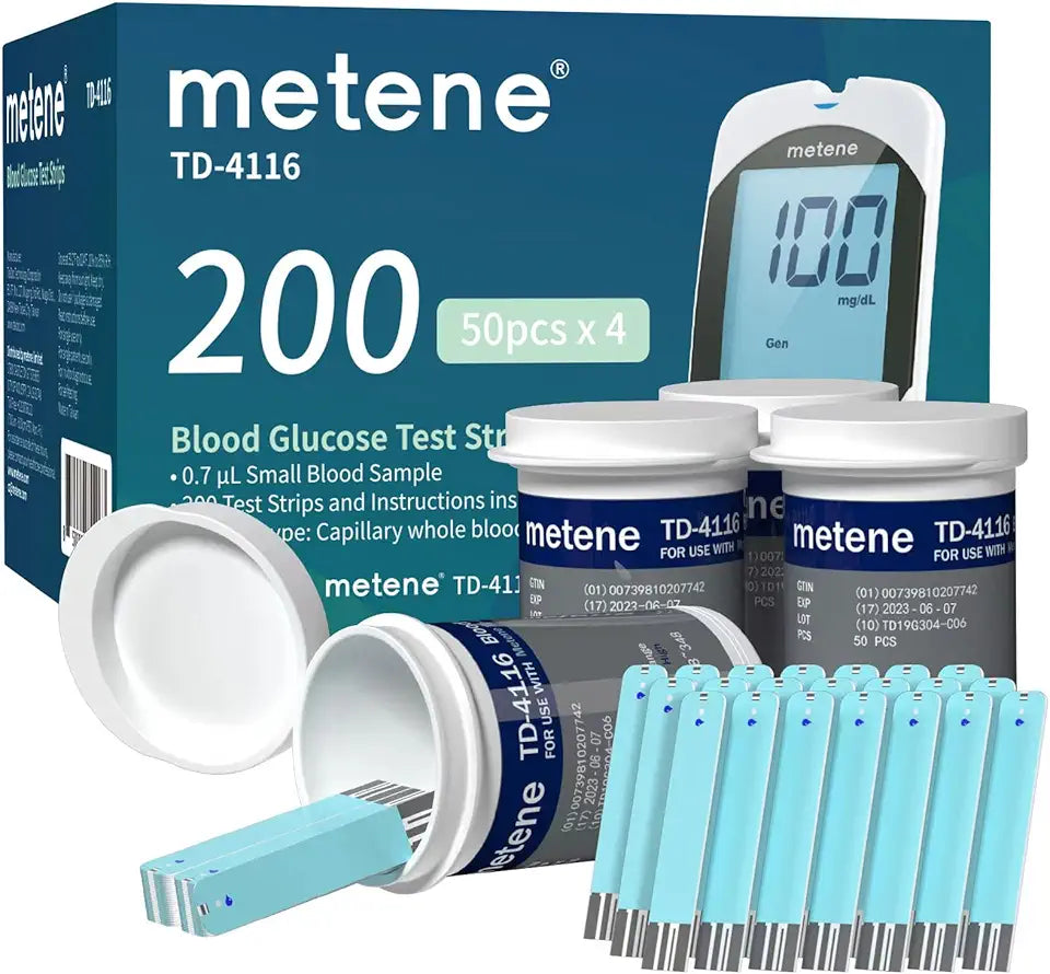 200 tiras de teste para diabetes H3325