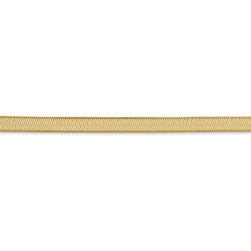 14kt Yellow Gold 4mm Herringbone Chain Bracelet 8 inch H323256