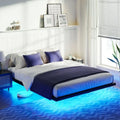 Queen Size LED Metal Platform Bed Frame Q66376