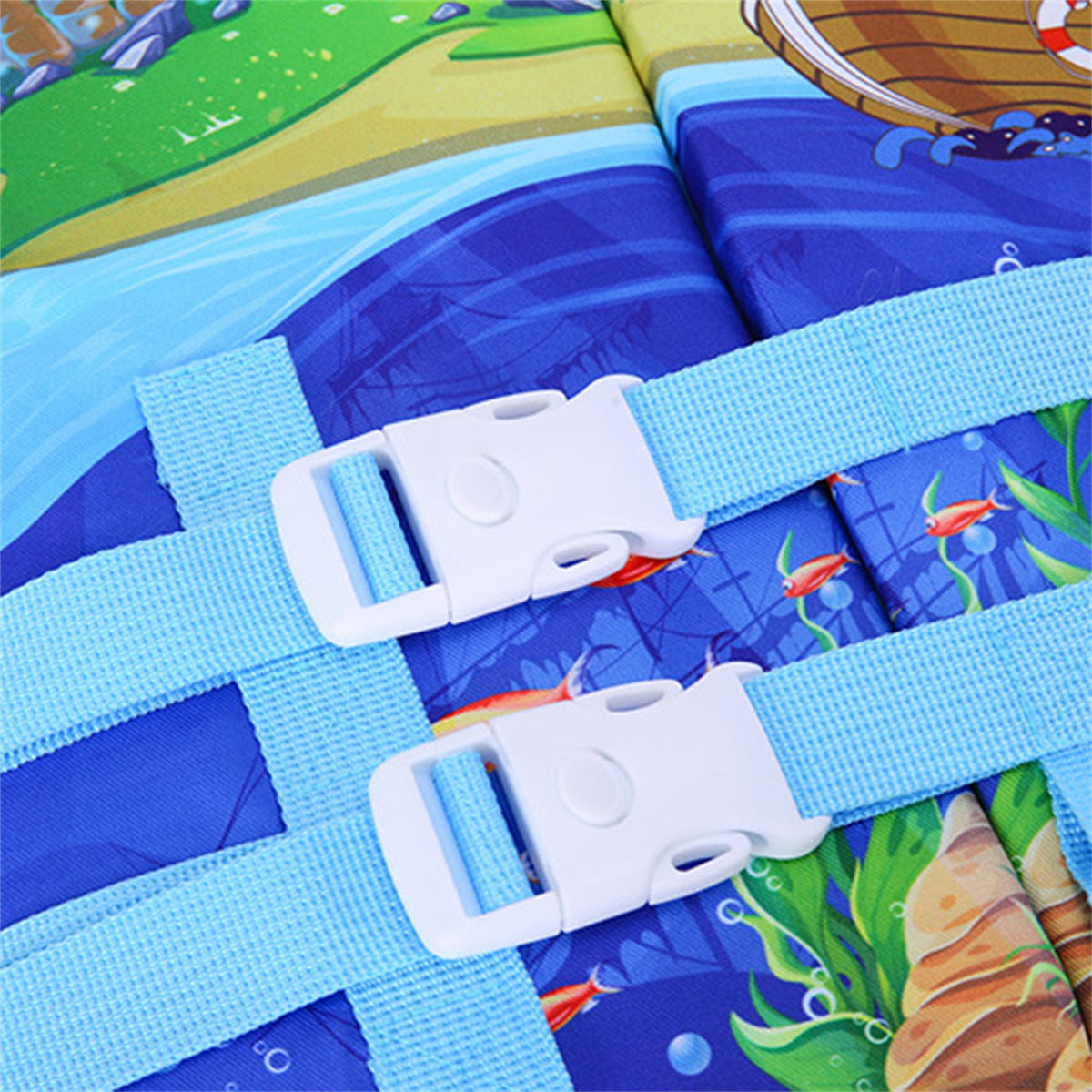 Cartoon Swim Vest with Adjustable Safety Strap F199