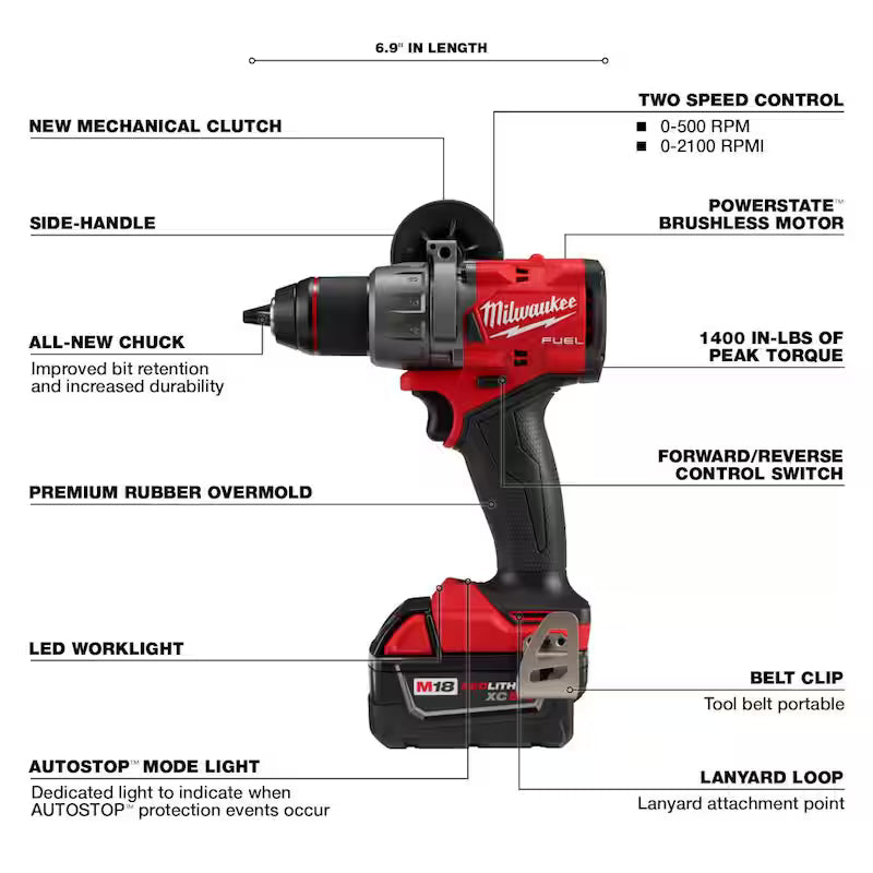 18-V Lithium Ion Brushless Cordless Combo Kit (2-Tool) with 2 Batteries G953