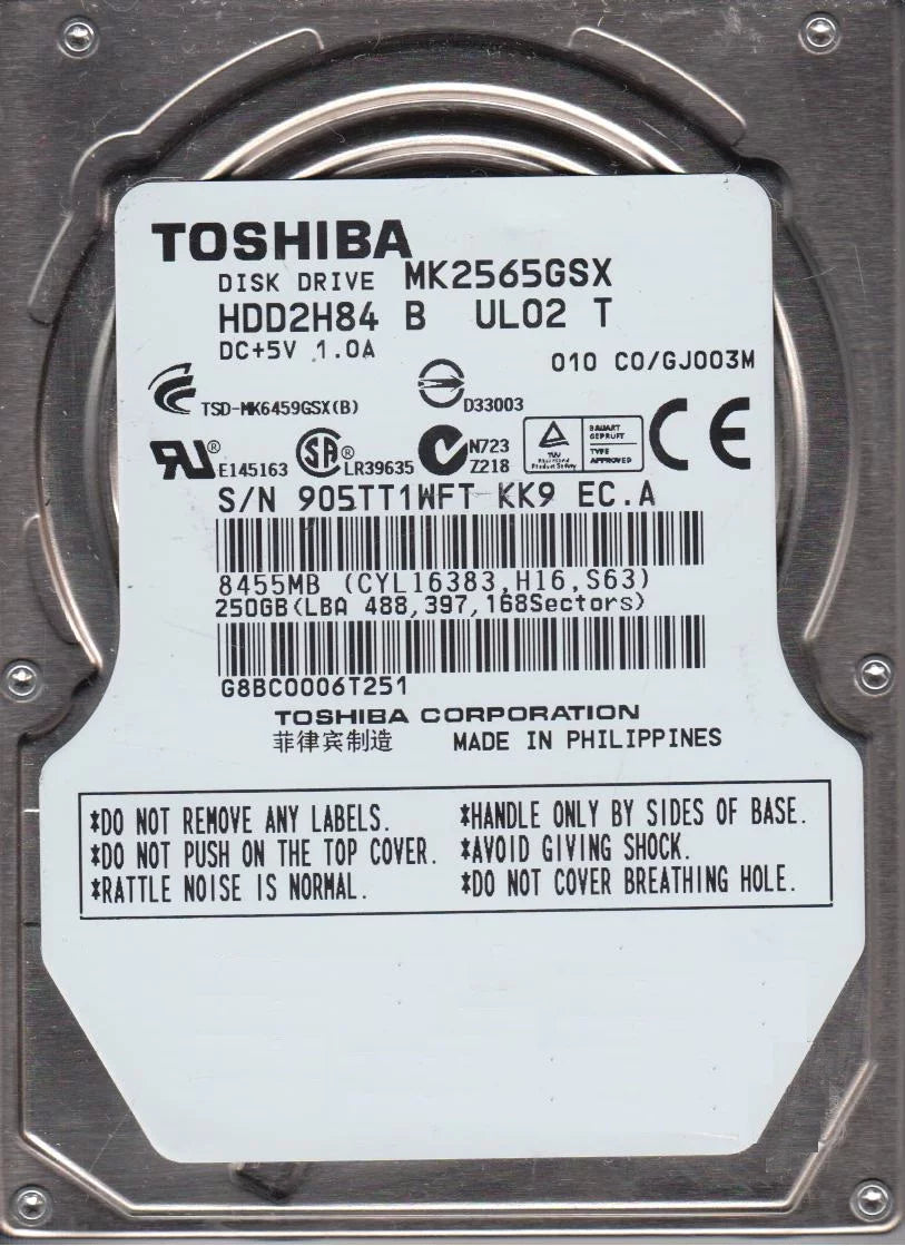 250GB SATA 2.5 Hard Drive B7709