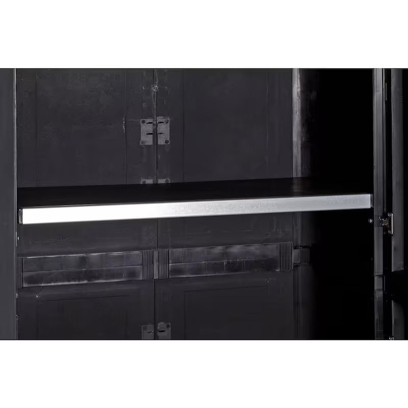 Black Plastic Freestanding Cabinet X107103