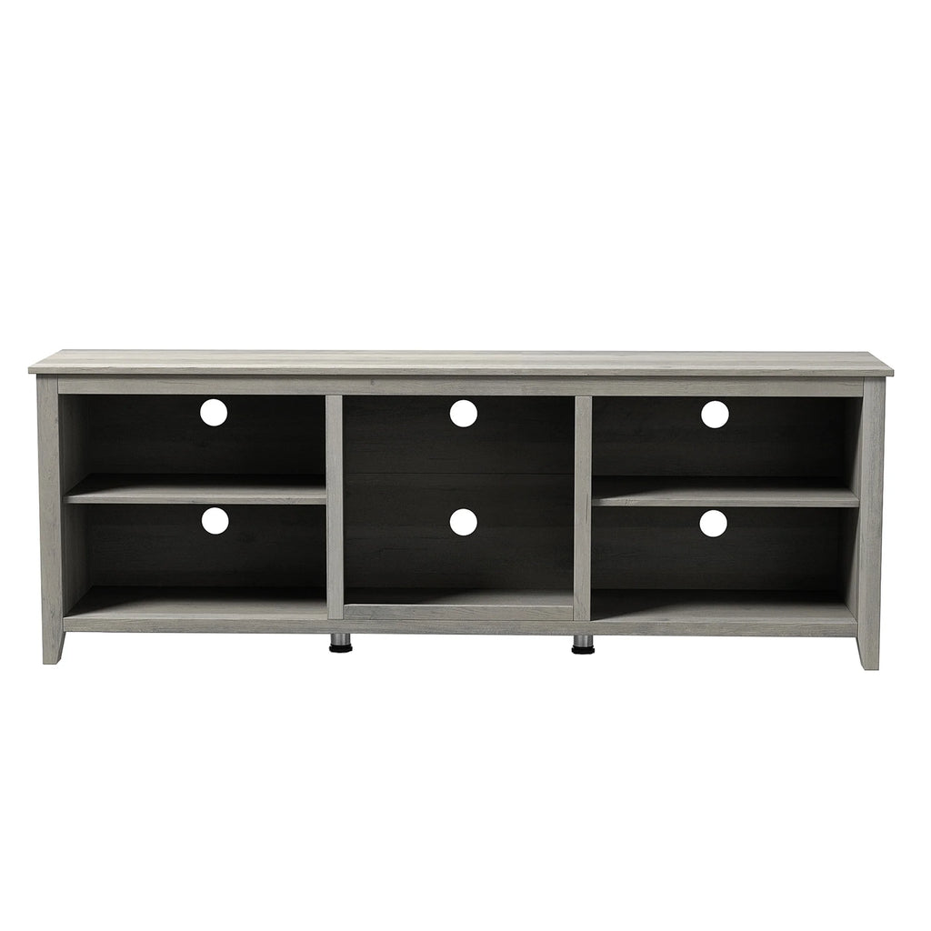 Natural Wood TV Stand with 2 Door Cabinet E1009
