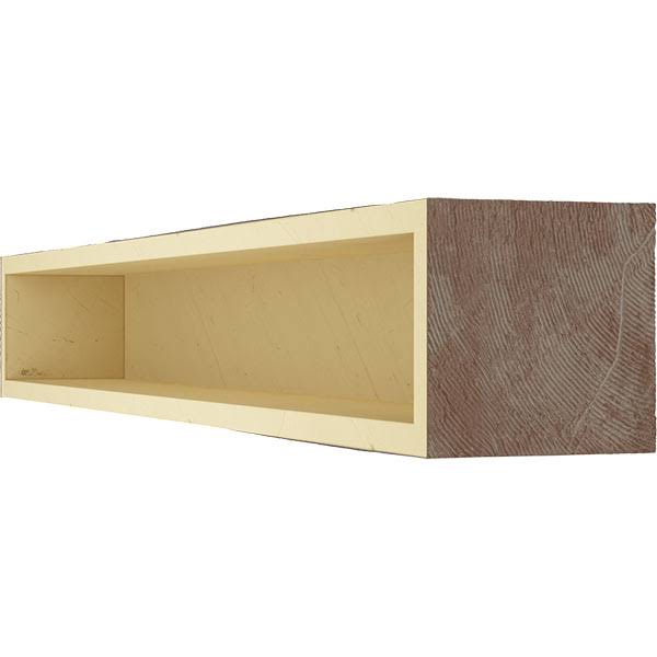 Pecky Cypress Faux Wood Fireplace Mantel, Aged Pecan P38306