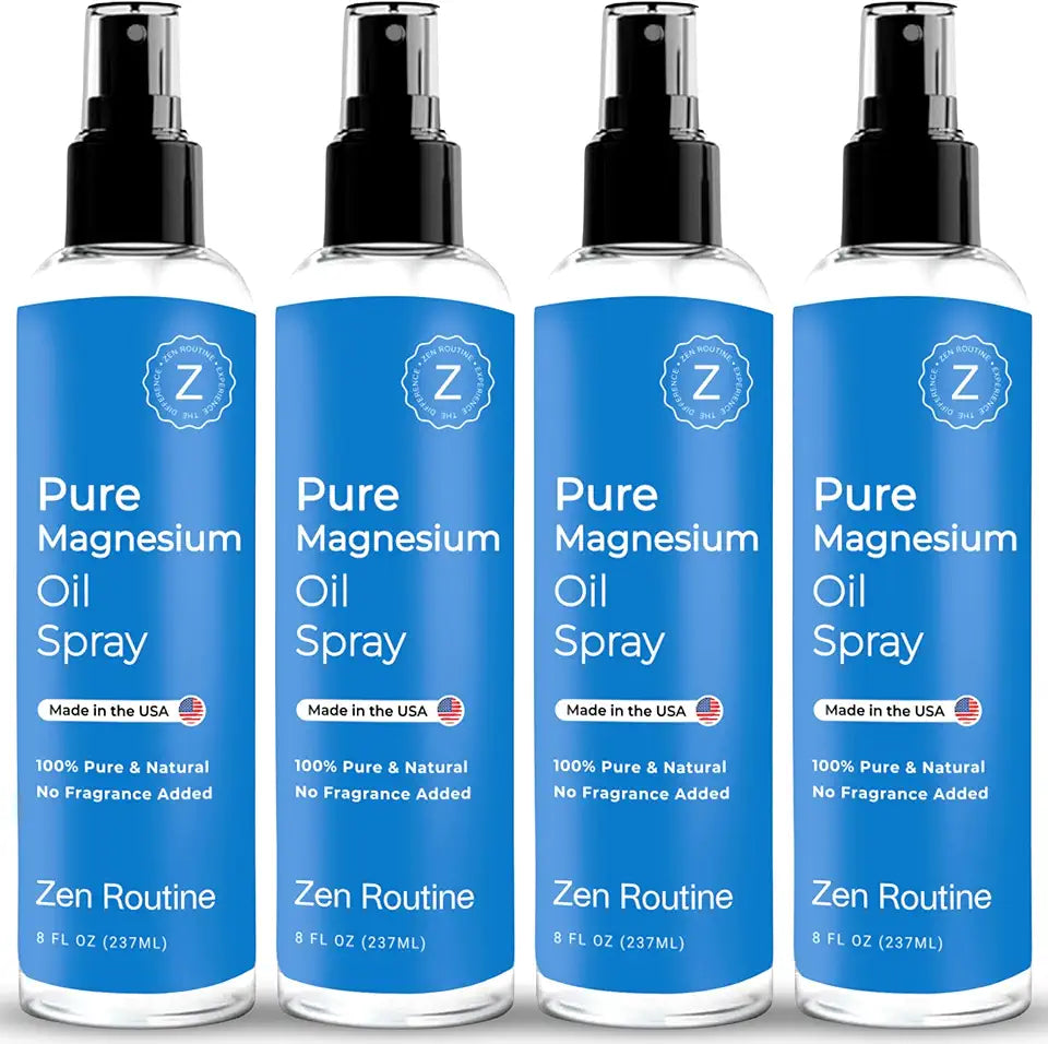 Organic Magnesium Oil Spray 8 fl oz (4 Pack) O2268