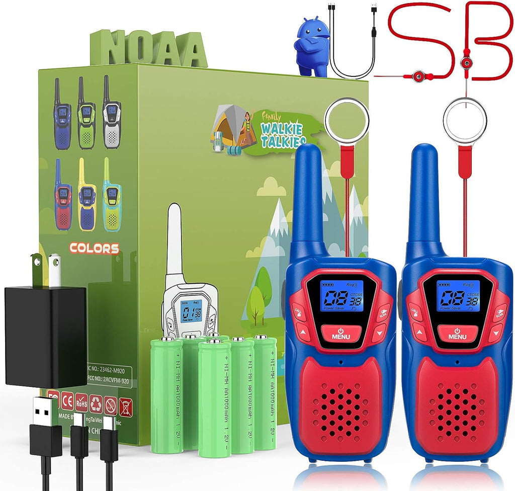 3 Pack Rechargeable Walkie Talkies E2238