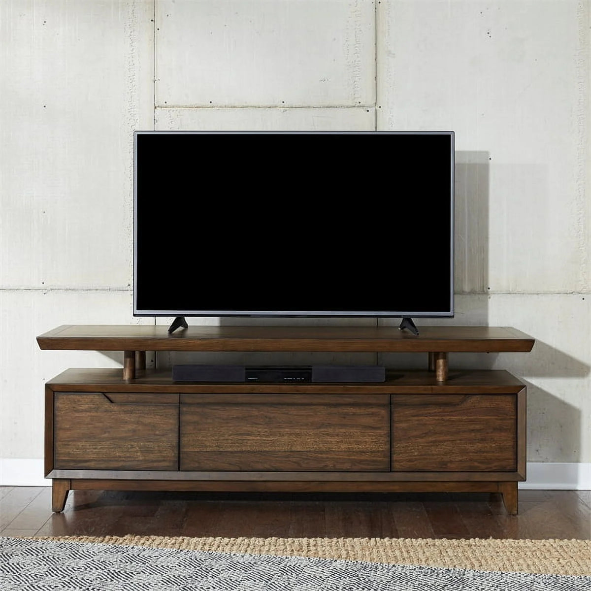 Modern Wood TV Console in Mahogany A690722