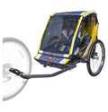 Steel 2-Child Bicycle Trailer and Stroller C738