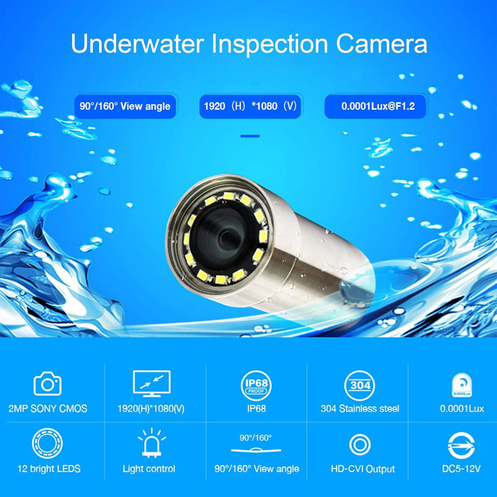 Modular Underwater Camera KIT with 1 Main Unit XVR04M and 3 Sensor Units S1579
