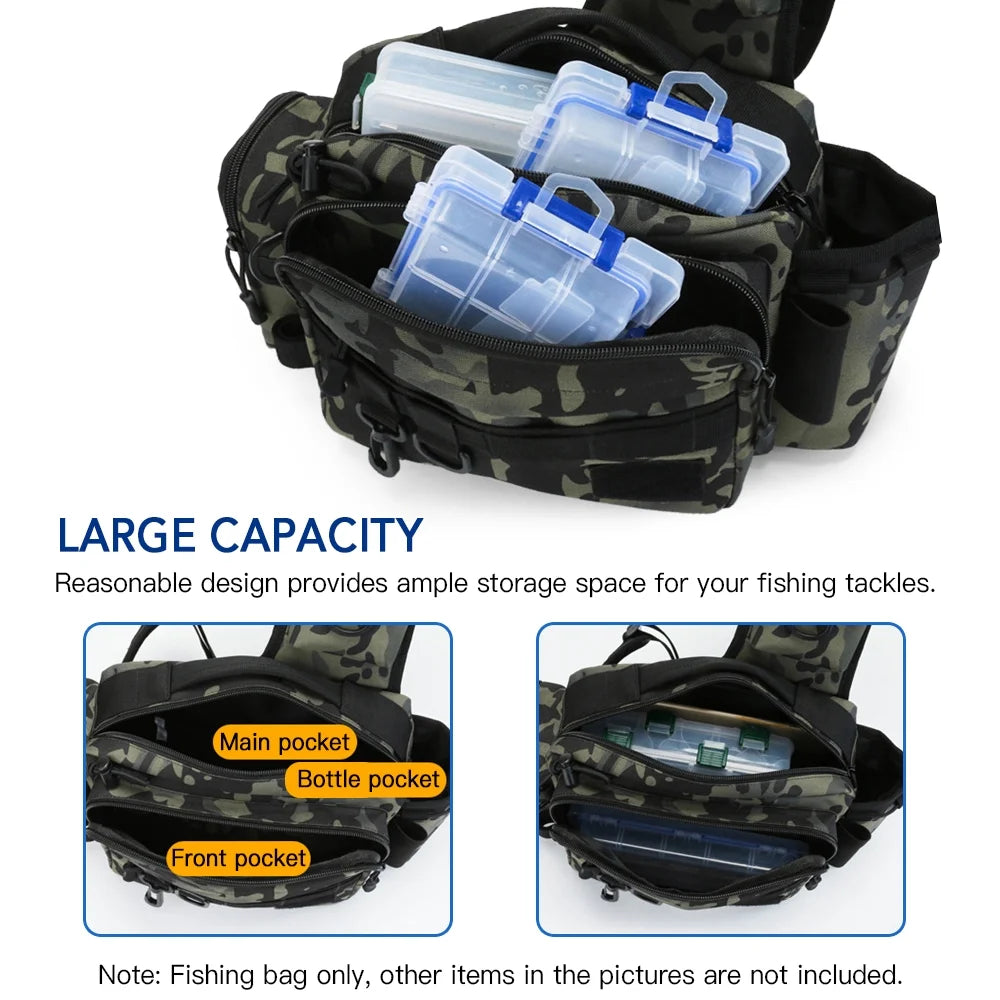 Water-resistant Fishing Sling Pack Waist Bag B305