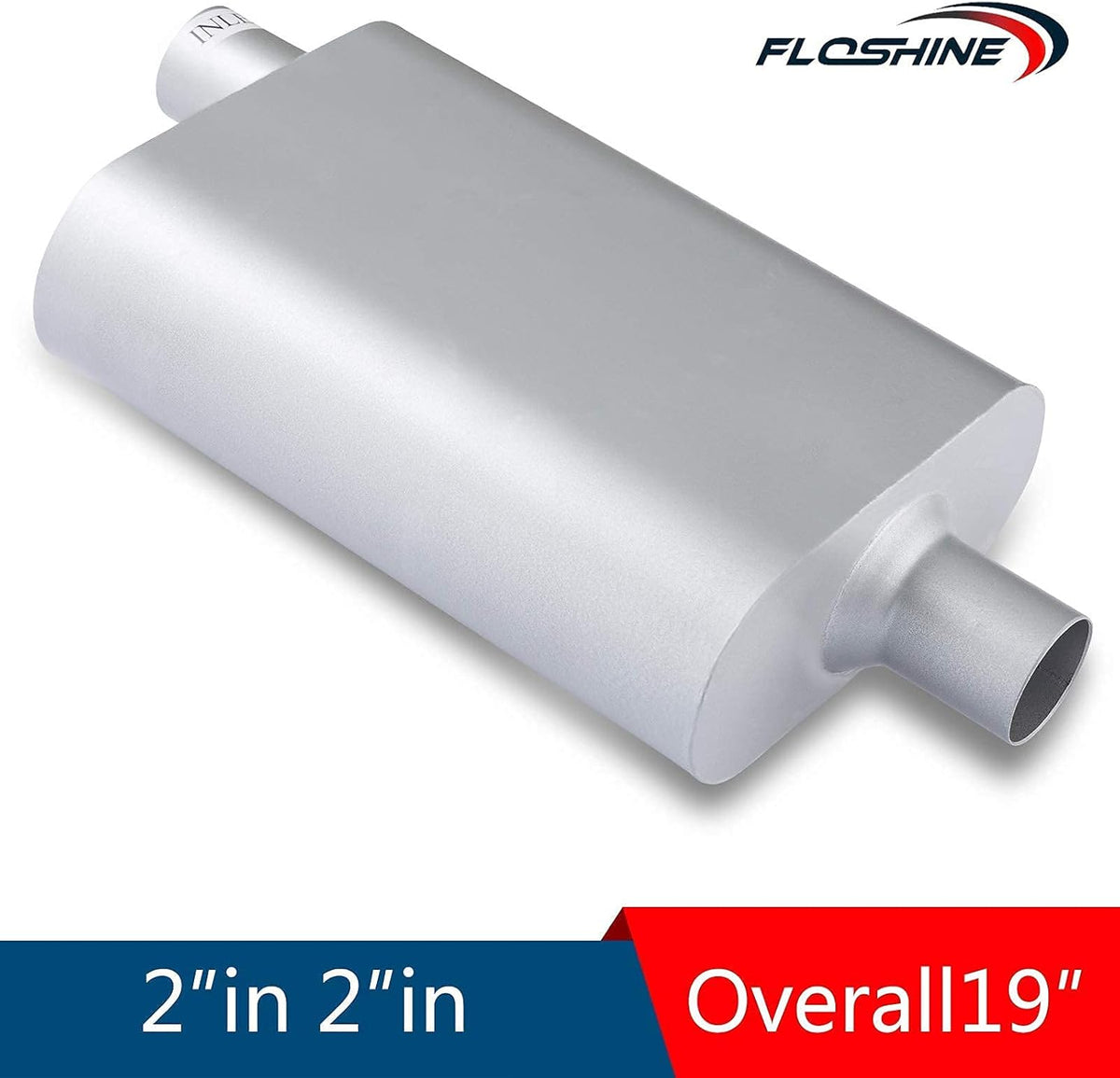 2 inch Inlet/Outlet Dual Chamber Muffler Pack of 2 D316297