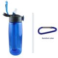 Blue BPA Free Tritan Travel Bottle with Filter Lockable Lid Y66653