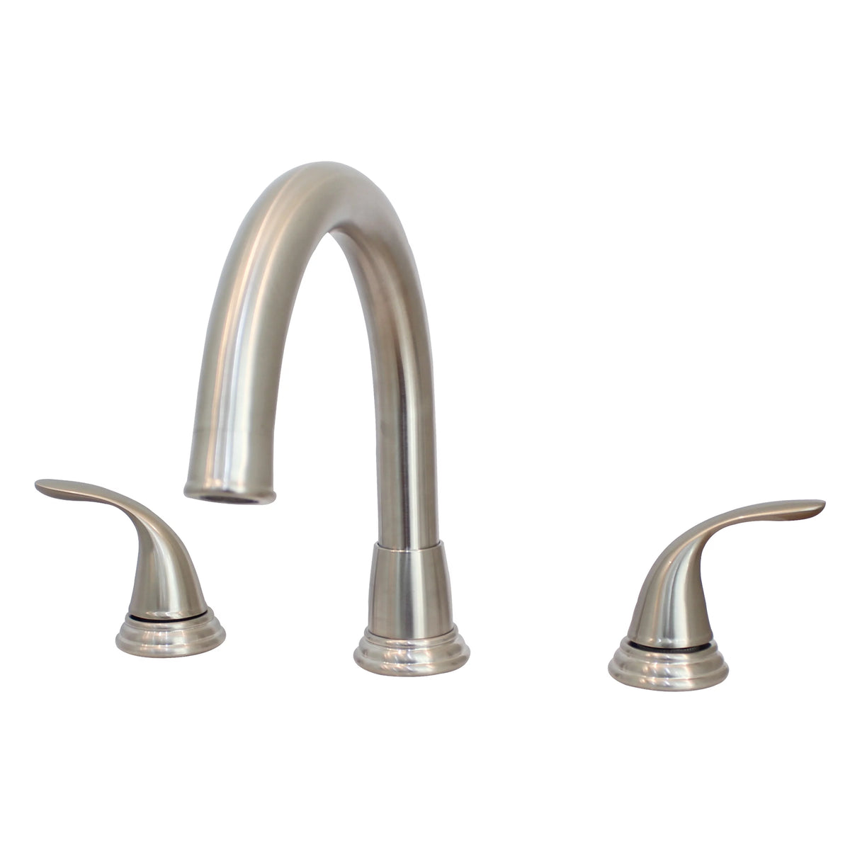 Stainless Steel Widespread Bathroom Sink Faucet Brushed Nickel F690578