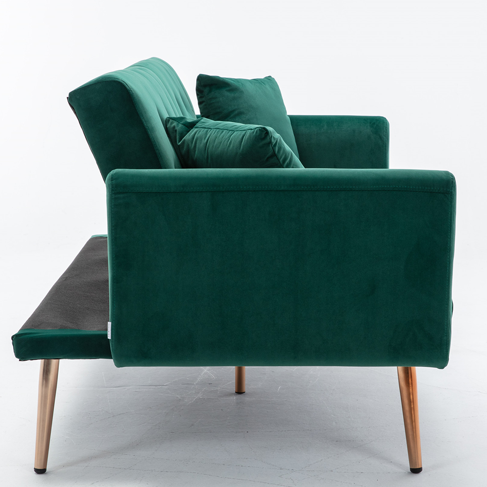 Green Button Tufted Loveseat Sofa D22200