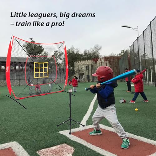 7×7FT Baseball Softball Practice Net with Strike Zone Target T733