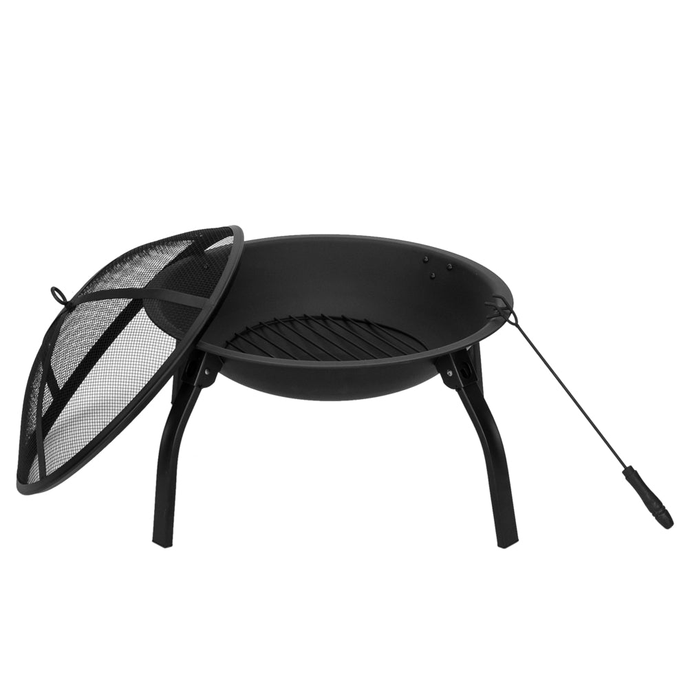 22" Wood Burning Fire Pit with Spark Guard N1315